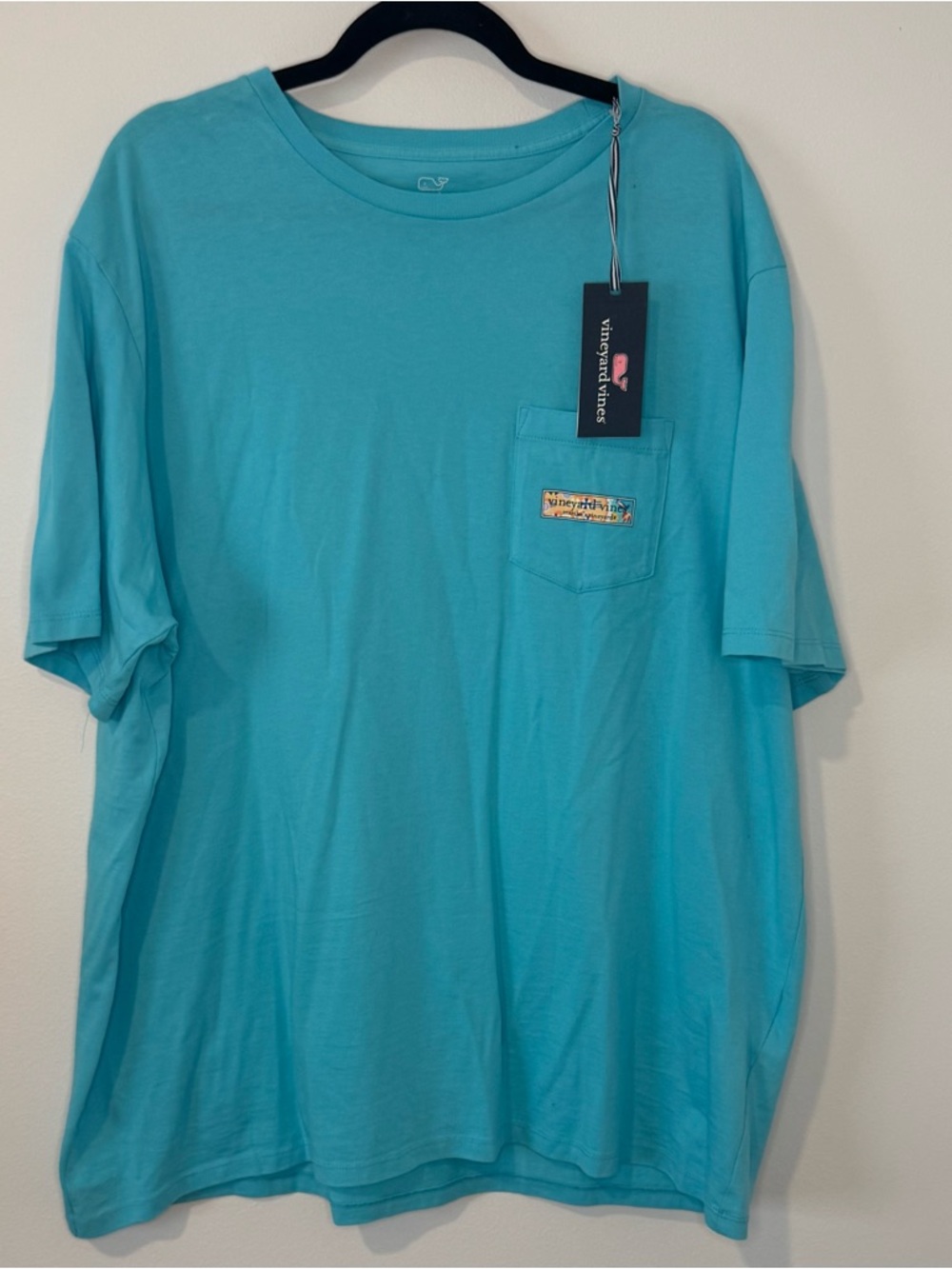 Vineyard Vines NWT Pocket Tee XXL Blue Short Sleeve Martha’s Vineyard Logo Shirt